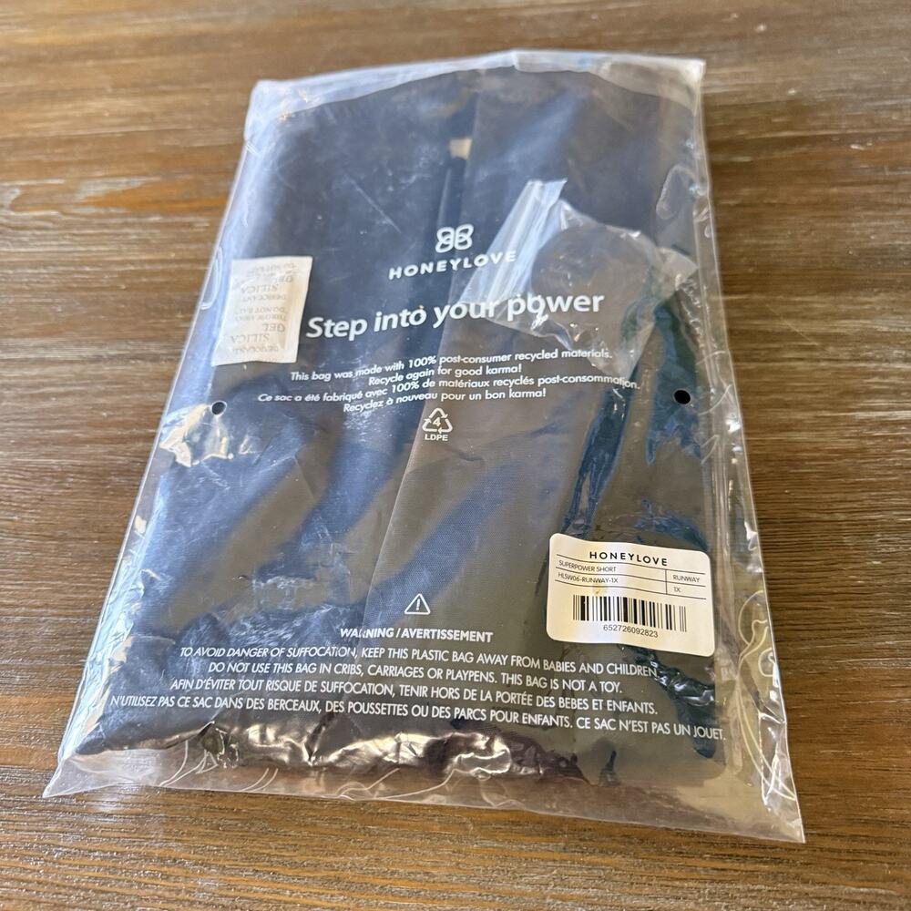 Honeylove SuperPower Short 1X Black Shapewear Compression New - Picture 3 of 4